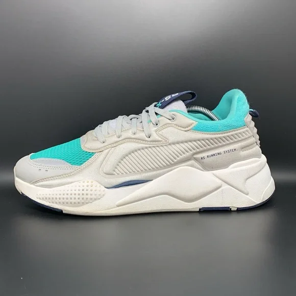 Puma RS-X‎ Softcase Grey Teal Running Shoes 369819-04 Men’s Size 12 - Picture 7 of 10
